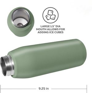 Stainless <b>Steel</b> Insulated Water <b>Bottle</b>- Double Wall Vacuum Insulated, Travel Thermos, 17oz - Product Image 2