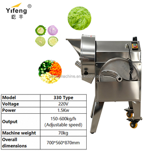Machine industrielle de découpe en dés de fruits (papaye, <span class=keywords><strong>ananas</strong></span>), d'oignons, de pommes de terre, de tomates et de légumes racines - Product Image 3