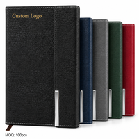 Individuelles Logo Crackle PU Veganes Leder A5 Hardcover Notizbuch mit Fadenbindung Executive Business Journal Tagesplaner