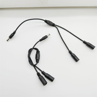 Câble Répartiteur d'Alimentation DC 5.5*2.1mm 1 vers 2, Cordon d'Extension DC en Cuivre Pur pour Caméra de Sécurité CCTV