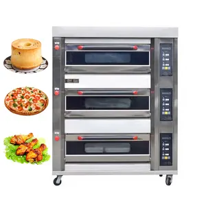 Medium Size Double 2 Deck 4 Tray 9 Tray 12 Tray Electric Bread Pie Bake Commercial Gas Oven for Bakery