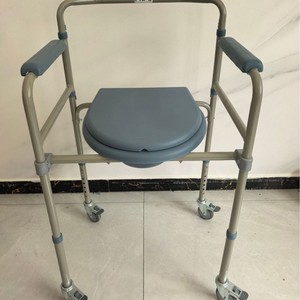 Chaise de toilette d'hôpital avec roulettes pour personnes âgées et femmes enceintes, rembourrage en mousse - Product Image 1