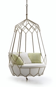 Chaise à bascule suspendue, en métal, design moderne, idéale pour le loisir, l'hôtel, 4x5 étoiles - Product Image 5