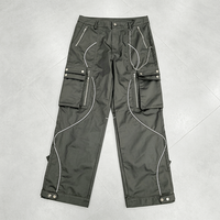 Ensemble survêtement homme YSJY de haute qualité, veste coupe-vent et pantalon en nylon réfléchissant imperméable pour le sport et les activités de plein air