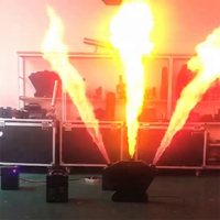 Machine à flammes DMX à télécommande avec 3 têtes de pulvérisation de feu triple 150W pour spectacles sur scène