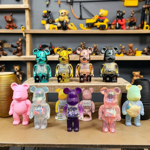 Nhựa Phim Hoạt Hình Đồ Chơi <span class=keywords><strong>DIY</strong></span> Tùy Chỉnh Đồ Chơi Bearbrick Khối Thủy Triều Cho Chơi Đồ Trang Trí Quà Tặng <span class=keywords><strong>PVC</strong></span> Thủ Công Hành Động Hình - Product Image 6