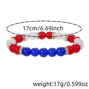 Pulsera de Cuentas de Vidrio Xiyin, Joyería de Cuerda Elástica Multicolor, Regalo Unisex, Pulseras de Moda - Product Image 4