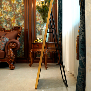 <span class=keywords><strong>Specchio</strong></span> di lusso con cornice in oro per decorazioni <span class=keywords><strong>da</strong></span> parete soggiorno-stile <span class=keywords><strong>moderno</strong></span>, artigianato Premium e costruzione durevole - Product Image 3