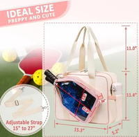 Sac de sport léger de grande capacité avec logo personnalisé de haute qualité pour raquettes et pagaies, sacs fourre-tout de pickleball pour femmes