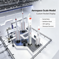 Modèle d'affichage de fusée aérospatiale personnalisé