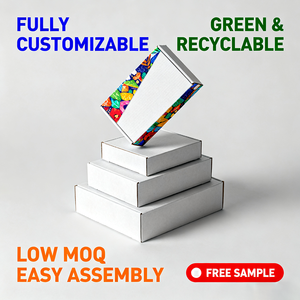 صناديق شحن مصنوعة من الورق المقوى الملون حسب الطلب - Product Image 1