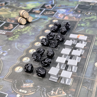 Accessoires de jeu de société, jetons 3D pour la Révolution industrielle, ensemble de 63 pièces, composants de qualité supérieure, améliore le gameplay