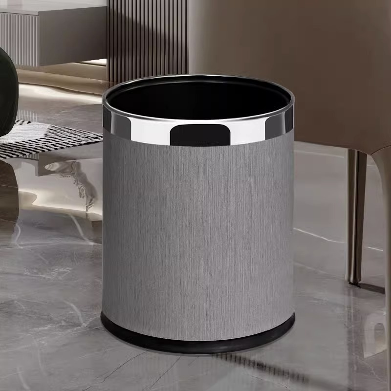 14L Premium Gray Wood Grain with Silver Ring