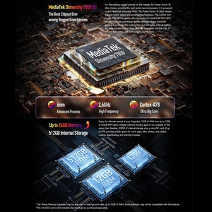 <span class=keywords><strong>Ulefone</strong></span>เกราะ <span class=keywords><strong>18</strong></span> Ultraรุ่น 5Gเครื่องวัดอุณหภูมิโทรศัพท์ 12GB + 512GB 6.58 นิ้วAndroid 13 NFC 5Gโทรศัพท์สมาร์ท - Product Image 6