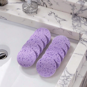 High Quality Biodegradable Cellulose <strong>Compressed</strong> <strong>Sponge</strong> Exfoliating Reusable Skin Cleansing Face Washing <strong>Sponge</strong> - Product Image 1