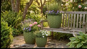 <span class=keywords><strong>Pot</strong></span> en <span class=keywords><strong>terre</strong></span> <span class=keywords><strong>cuite</strong></span> émaillée avec trou <span class=keywords><strong>de</strong></span> drainage, écologique et durable pour une utilisation en intérieur/extérieur dans le jardin à la maison - Product Image 4