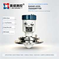 Transmitter Radar Level Tangki Air MX Intelligent 80ghz 80g, Sensor Level Radar Silo Semen