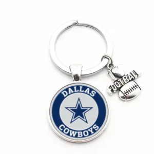Hoge Kwaliteit Custom Dallas Cowboys Team Tijd Schat Sleutelhanger Hanger Sleutelhanger