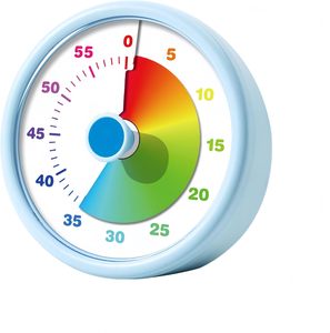 KidsFriendly Eco-Friendly 60-Minute Shape Plastic Mechanical Countdown <b>Timer</b> Precise Timing Rechargeable Battery Dial Design for - Product Image 1