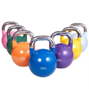 Competition Grade Solid Steel Kettlebells Painted Finish <b>Strength</b> <b>Training</b> Equipment for Men and Women Home Gym Workouts - Product Image 2