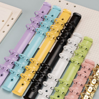 Mécanisme de remplacement pour carnet A5, mécanismes de reliure métalliques colorés à 6 anneaux pour accessoires de reliure de carnets à feuilles mobiles et de planificateurs