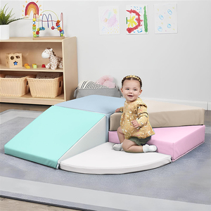 Equipo de Juegos Interior para Niños, Parque de Trampolines Interior con Bloques Suaves y Coloridos - Product Image 5