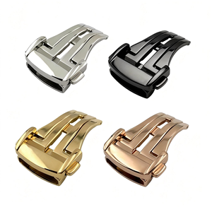 Accessoires de <span class=keywords><strong>bracelet</strong></span> de <span class=keywords><strong>montre</strong></span> personnalisés, fermoir papillon, <span class=keywords><strong>bracelet</strong></span> de <span class=keywords><strong>montre</strong></span> en acier inoxydable 316L, <span class=keywords><strong>boucle</strong></span> pliante pour Om 16 18 20 22 mm - Product Image 6