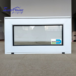Fenêtre à battant en verre de haute qualité avec manivelle, idéale <span class=keywords><strong>pour</strong></span> la <span class=keywords><strong>maison</strong></span> et le bureau, en verre trempé et <span class=keywords><strong>plastique</strong></span>, <span class=keywords><strong>pour</strong></span> salle de bain et cuisine - Product Image 1