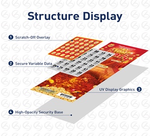 Fabricant de cartes à gratter Super Lotto, impression de billets de loterie, cartes à gratter pour loterie - Product Image 6