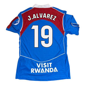 Футбольная футболка для мужчин с V-образным вырезом, в полоску, для клубов Испании, 2025-2026, с возможностью индивидуализации, из полиэстера, с термотрансферной печатью - Product Image 1