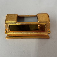 Modèle 7 #   Accessoires funéraires personnalisés en or, argent, cuivre, ABS, PP, coins de cercueil avec tubes en fer