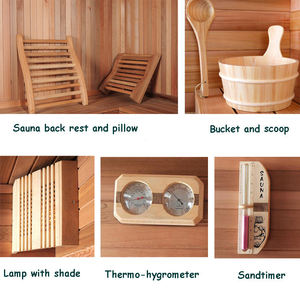 Mới đến sang trọng ướt & khô phòng tắm hơi hiện đại thương mại phòng xông hơi hồng ngoại xa nóng bán tính năng massage được thiết kế cho phòng ngủ - Product Image 5