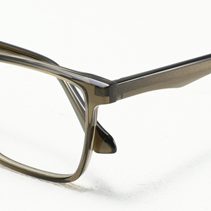 Monturas de gafas rectangulares de borde completo, color sólido, anti-UV, para hombres adultos, uso diario, lentes de resina ligeras - Product Image 2