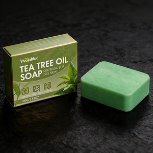 Tea tree oil bath soap gentle formula cares for the body and skin refreshing and comfortable daily bath soap - Product Image 1