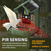 Caméra de surveillance solaire pour toit avec vision nocturne, mangeoires pour animaux, caméra pour nichoirs d'oiseaux, fournitures de suivi, dispositifs de surveillance pour l'extérieur