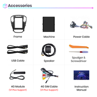 Junsun-Radio multimedia con Android para coche, radio de coche inalámbrico con Carplay, sin 2 dines, estilo Tesla, para Buick Regal, Opel Insignia 2009-2013