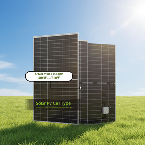 แผงโซลาร์เซลล์ SOLAR 500W สีดำทั้งหมด โมโนคริสตัลไลน์ ขนาด 156.75 มม. แบบ N-type สองหน้า กำลังไฟ 550w ประสิทธิภาพสูง สำหรับใช้ในที่อยู่อาศัย - Product Image 1