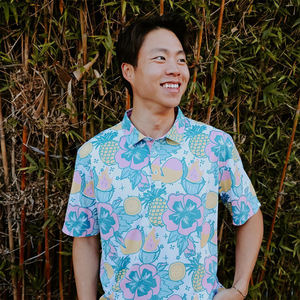 OEM/ODM de lujo de los hombres atléticos secos ropa deportiva de alta calidad 88% poliéster 12% Spandex logotipo personalizado de impresión de gran tamaño para Polo Golf - Product Image 4