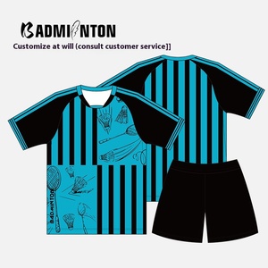 Op maat gemaakte snel drogende korte mouwen tafeltennis volleybal badminton pakken voor heren en dames sportkleding sets gratis sample lage minimale bestelhoeveelheid - Product Image 5