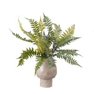 Planta Artificial de Helecho, Color Blanco y Verde, PVC, Decoración para el Hogar, Ramo de Boda, Estilo Moderno - Product Image 5