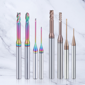 Mini fraise en bout à rainure profonde Mini outil de fraise à col long pour PCB aluminium carbure de tungstène fente OEM personnalisé - Product Image 3