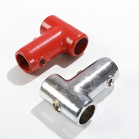 Boucle de connexion en forme de T en aluminium argenté de 16 mm pour filet de corde, accessoires de fixation pour nœuds d'escalade en extérieur, capacité 100-500 kg, marque QXY