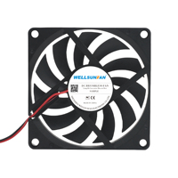 WELLSUNFAN OEM ODM 8010 80x80x10mm DC Brushless Axial Cooling Fan Ball Bearing for Computer Case Industrial Cabinet Equipment
