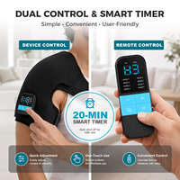 Alat Pijat Bungkus Bahu 3 in 1 Terbaru dengan Remote Control, Elektroda Pemanas Pulsa Rendah, dan Tens Ems