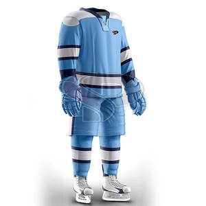 Ensembles de hockey sur glace unisexes sur mesure en gros uniforme respirant à séchage rapide à vendre - Product Image 2