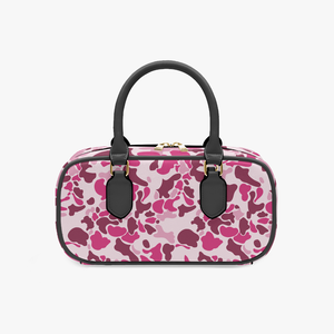 Brand New Customized <strong>pink</strong> Camo Printed Design PU Leather Handbag Fashion <strong>Womens</strong> Tote Bag Cloud Camo Zipper Travel <strong>Wallet</strong> - Product Image 1