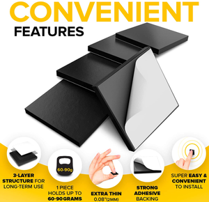 Maghard Peel & Stick Feuilles magnétiques Carrés magnétiques Aimant d'<span class=keywords><strong>un</strong></span> côté, auto-adhésif de <span class=keywords><strong>l</strong></span>'<span class=keywords><strong>autre</strong></span> côté - Product Image 3