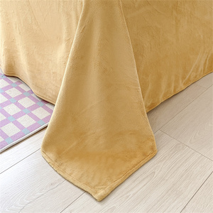 Bộ chăn ga gối đệm nhung sữa in họa tiết siêu mềm mại, chất liệu <span class=keywords><strong>flannel</strong></span> fleece mùa đông, chất liệu polyester - Product Image 2