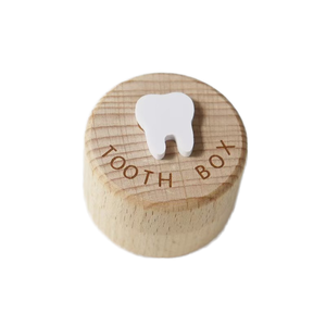 Scatola in Legno 3D per Denti da Latte, Design Moderno, Ecologica, Incisa, Contenitore Sicuro per Bambini e Bambine - Product Image 2