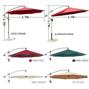 Grand abri de loisirs, parasol de plage imprimé UV, mobilier d'extérieur, abri, support de parasol, housse de tente, parasol - Product Image 5